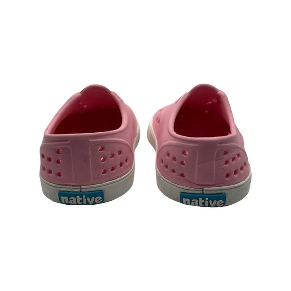 Native Miller Shoes Child Size 4 US Little Kids Pink White Slip-On Lightweight - Picture 5 of 8